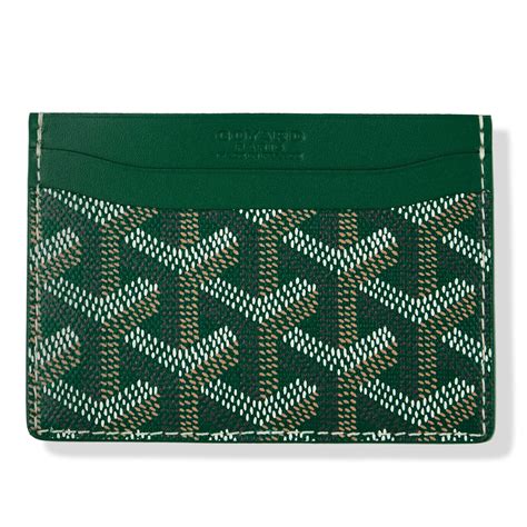 goyard saint sulpice card case goyardine green|goyard saint sulpice retail price.